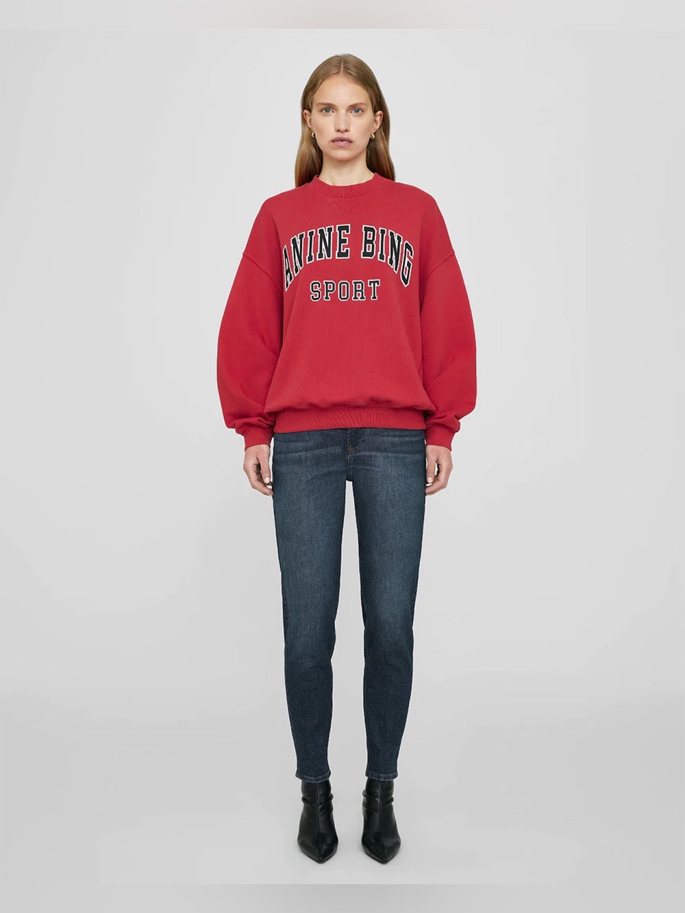 Anine Bing Jaci Sport Sweatshirt - Red